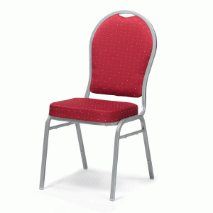 Jedálenská stolička SEATTLE, červená / šedá