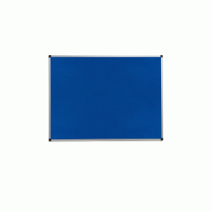 Nástenka s hliníkovým rámom Š 900 x V 600 mm, modrá