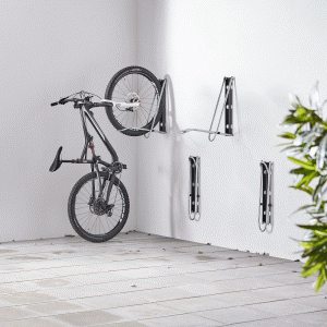 Nástenný stojan na bicykle LEONARDO, max. šírka pneumatiky 55 mm