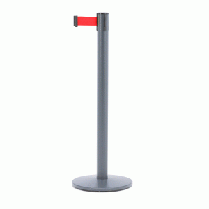 Bariérový systém, 3650 mm, antracitový stĺpik, červená páska